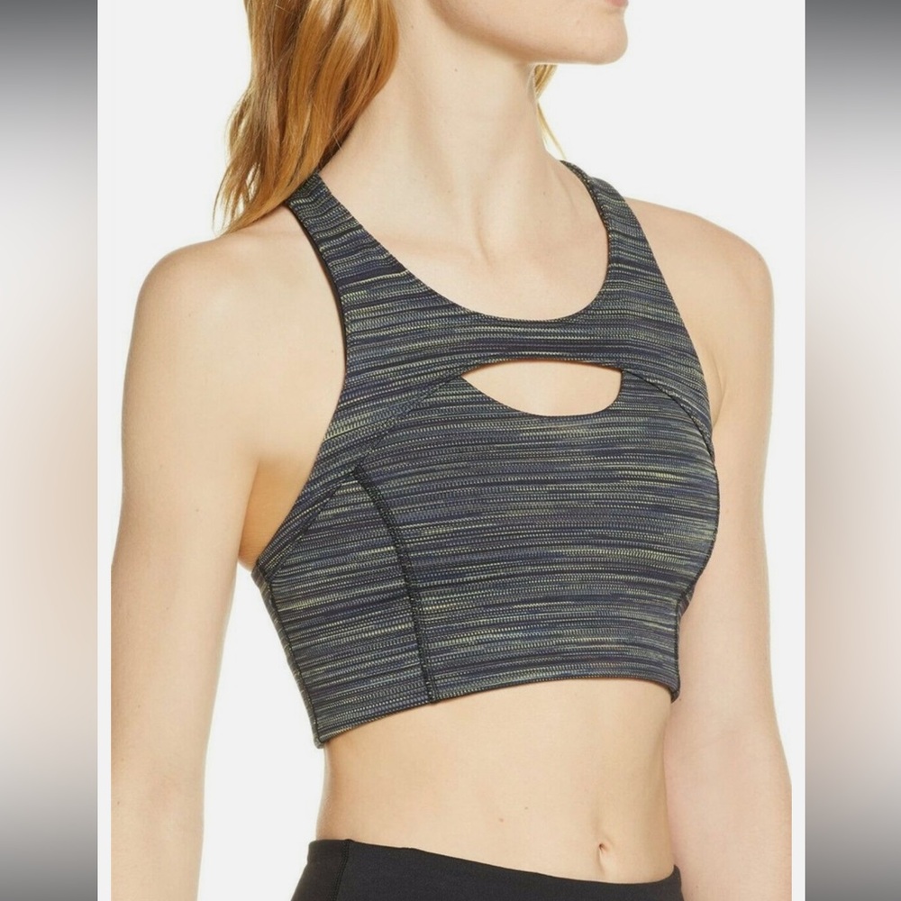 FREE PEOPLE Strut Crossback Bra Black Combo Size XS